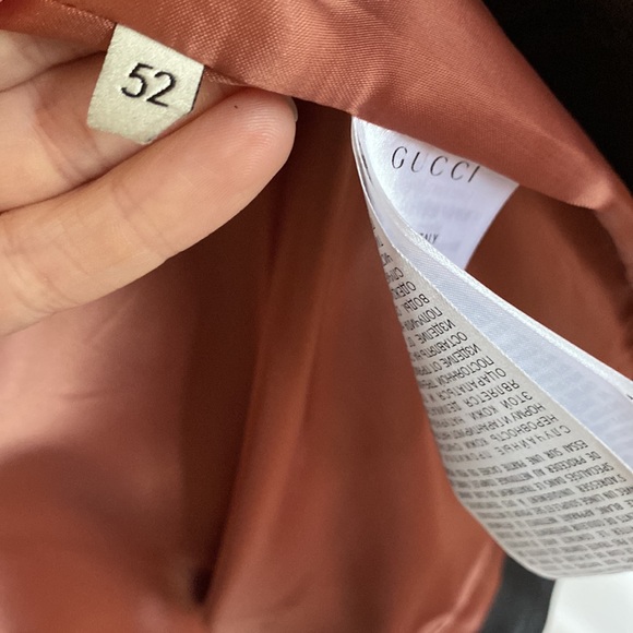 AUTHENTIC GUCCI Genuine leather men’s studded jacket Italian size 52, size Large - Picture 11 of 13